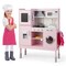 Costway Kids Pretend Kitchen Play Set Toddler Toy Wooden Chef Height Adjustable with Sounds